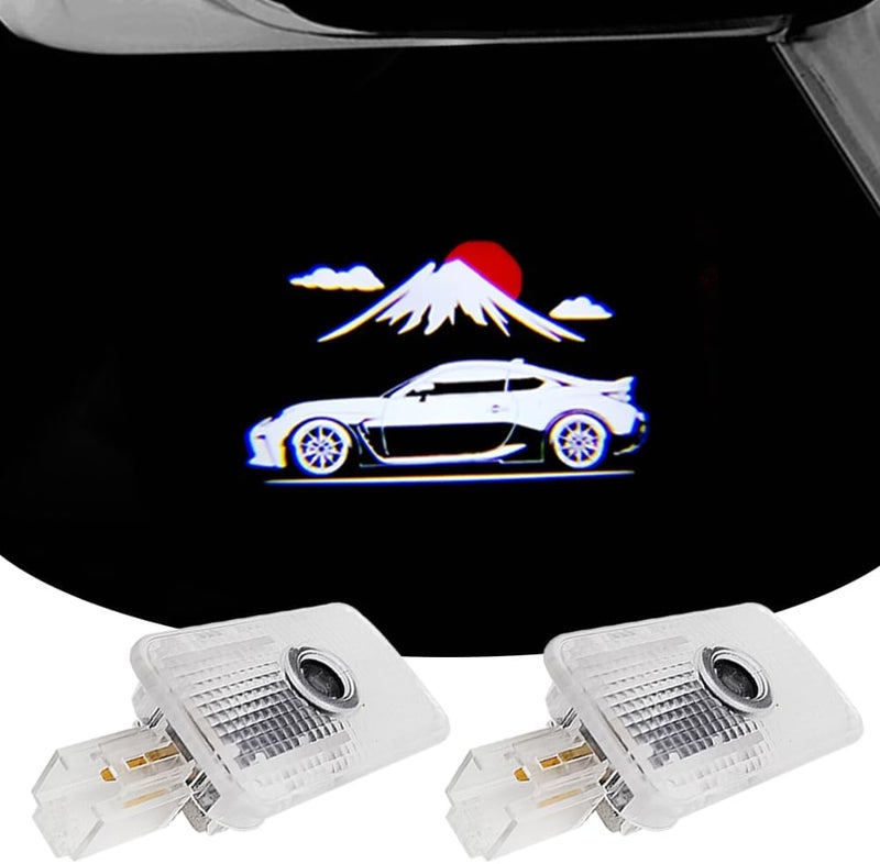akarin 2PCS LED Car Door Projector Courtesy Lights Ghost Shadow Welcome Lamp Accessories Compatible with ZN8 2022-PRESENT GR 86 (ZN8 2022-PRESENT GR 86-Mount Fuji 01) - Image 1